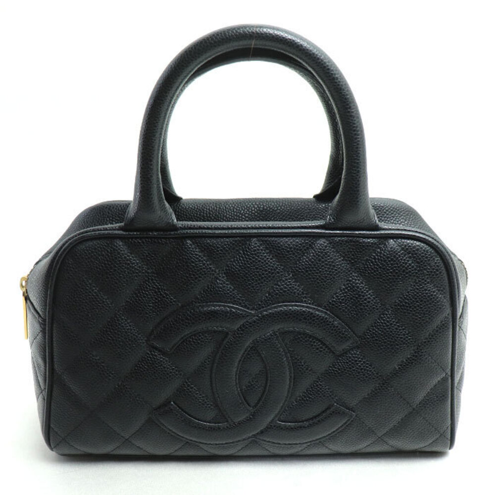 CHANEL Boston Handbag Black